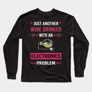 Wine Drinker Electronics Long Sleeve T-Shirt